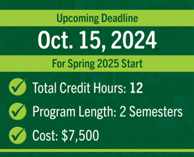 Oct. 15 Deadline for Spring 2025 AI Landing Page